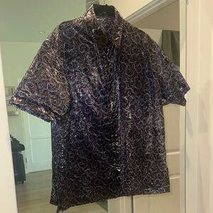 Isabel Marant Purple Casual Button Down Shirt